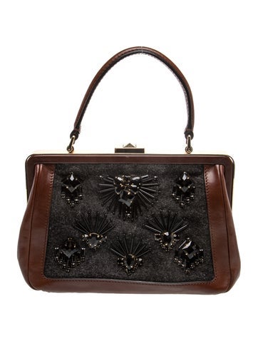 Leather Top Handle Bag