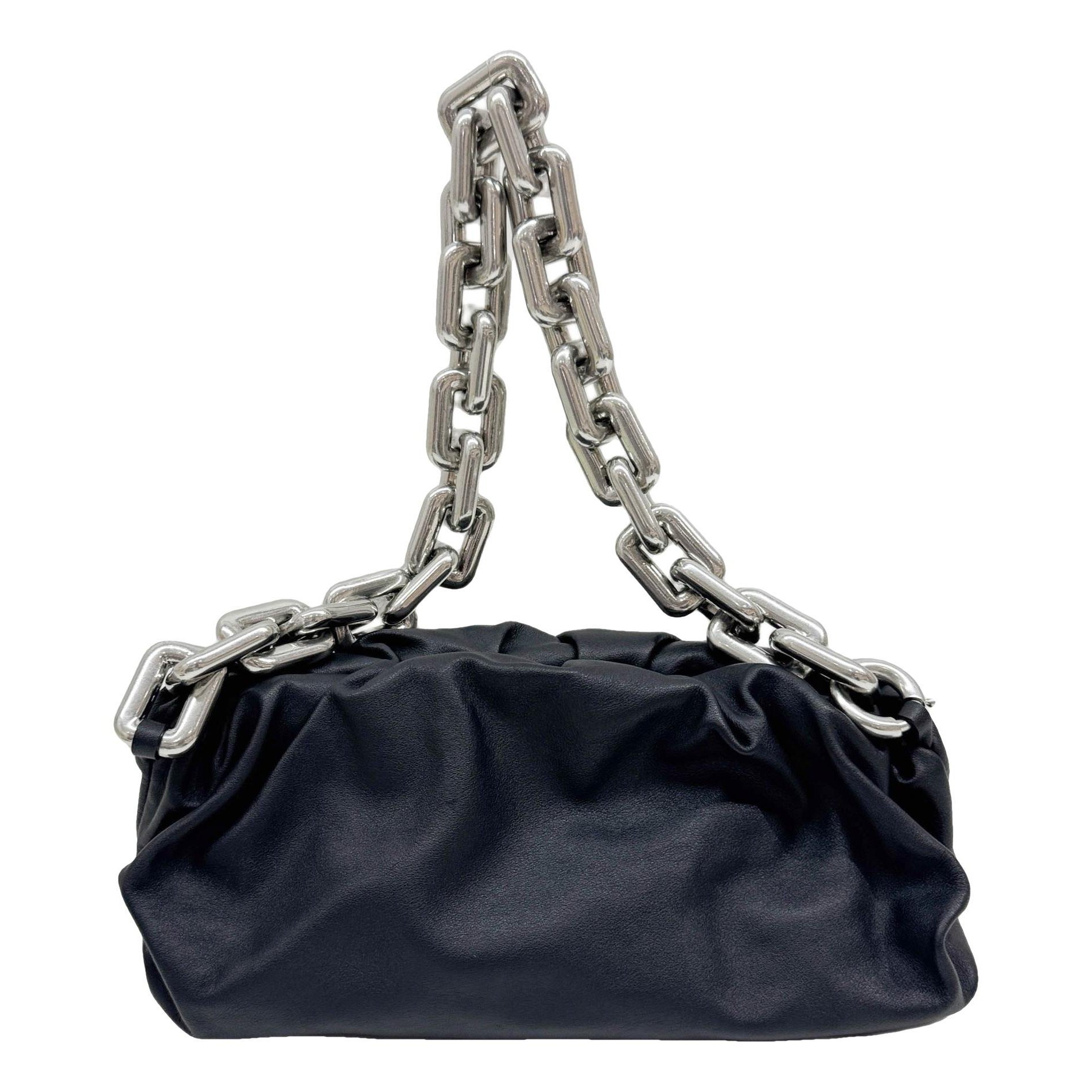 Chain Pouch leather handbag