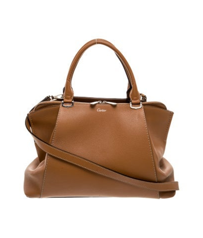 Cartier Leather Top Handle Bag