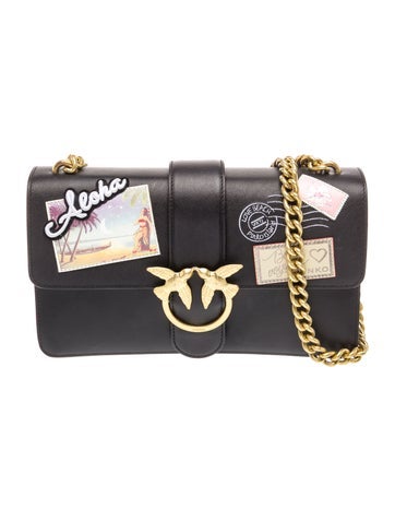 Pinko Leather Shoulder Bag