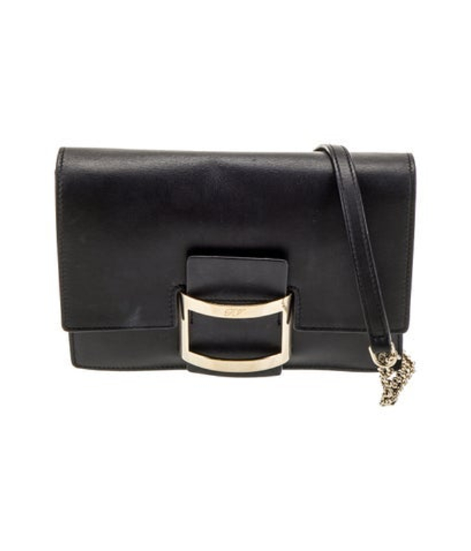 Roger Vivier Vivier Leather Crossbody Bag