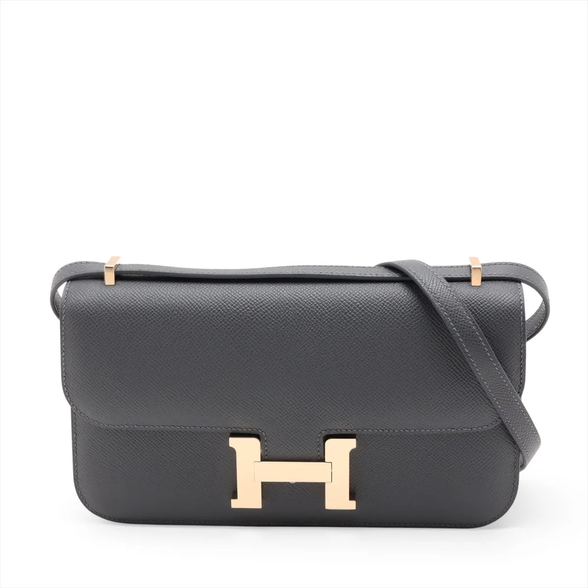Hermès Constance Elan Miroir Veau Epsom Ardoise Gold Metal Fittings