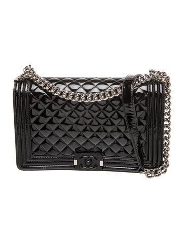 Large Patent Boy Bag