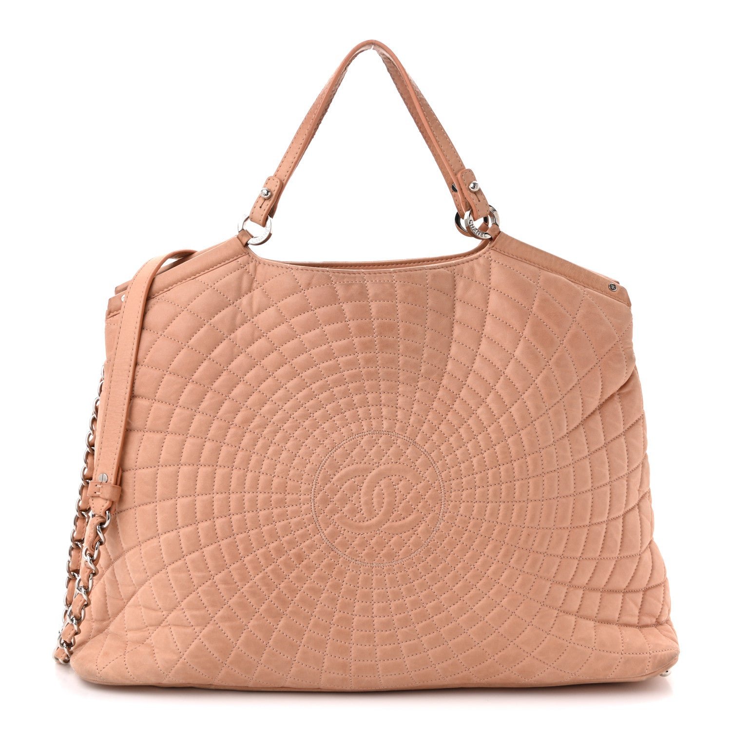Chanel Iridescent Calfskin Large Sea Hit Tote Pink