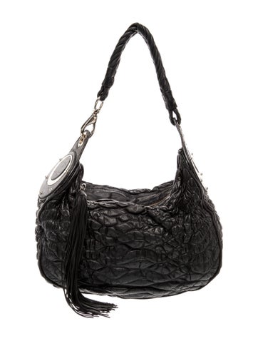 Versace Leather Top Handle Bag