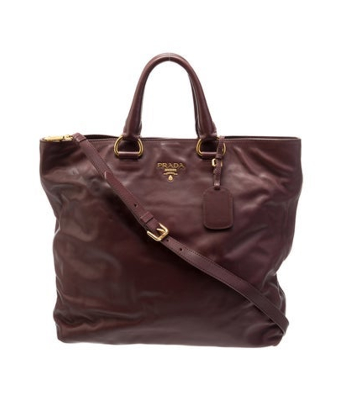 Prada Soft Calf Leather Shoulder Bag