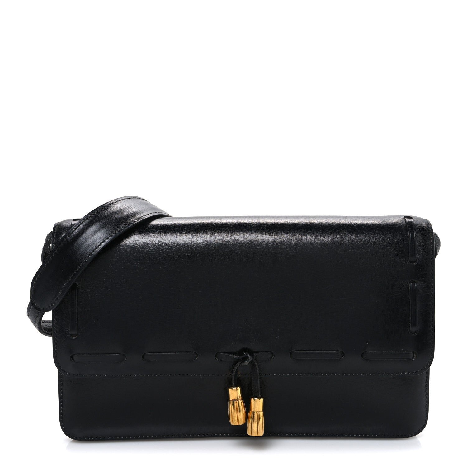 Hermes Hermes Box Tassel Shoulder Bag Black