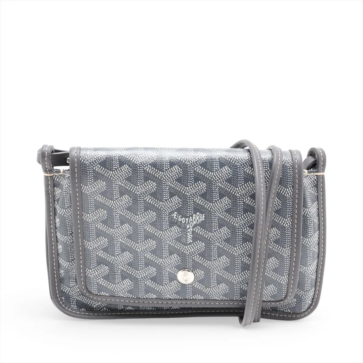 Goyard Plumet pouch wallet PVC & leather Shoulder bag Gray