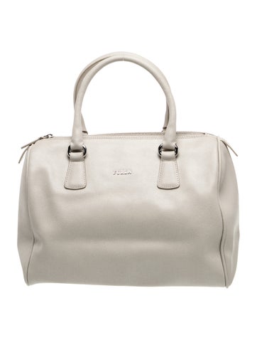 Leather Top Handle Bag