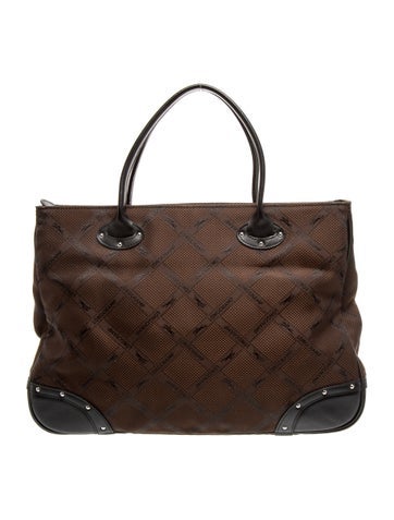 Longchamp Canvas Monogram Tote