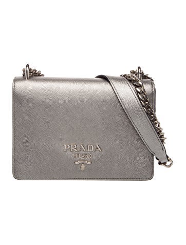 Saffiano Lux Leather Crossbody Bag