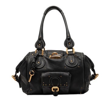 Calf Leather Leather Paddington Shoulder Bag