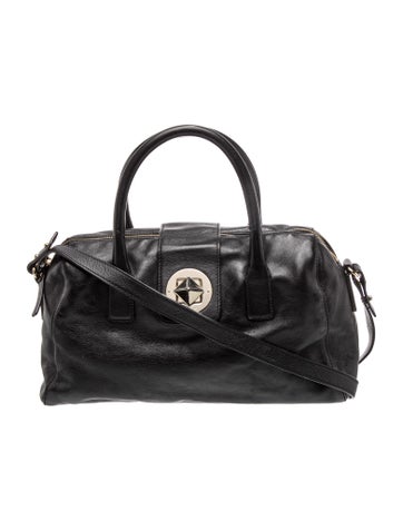 Leather Top Handle Bag