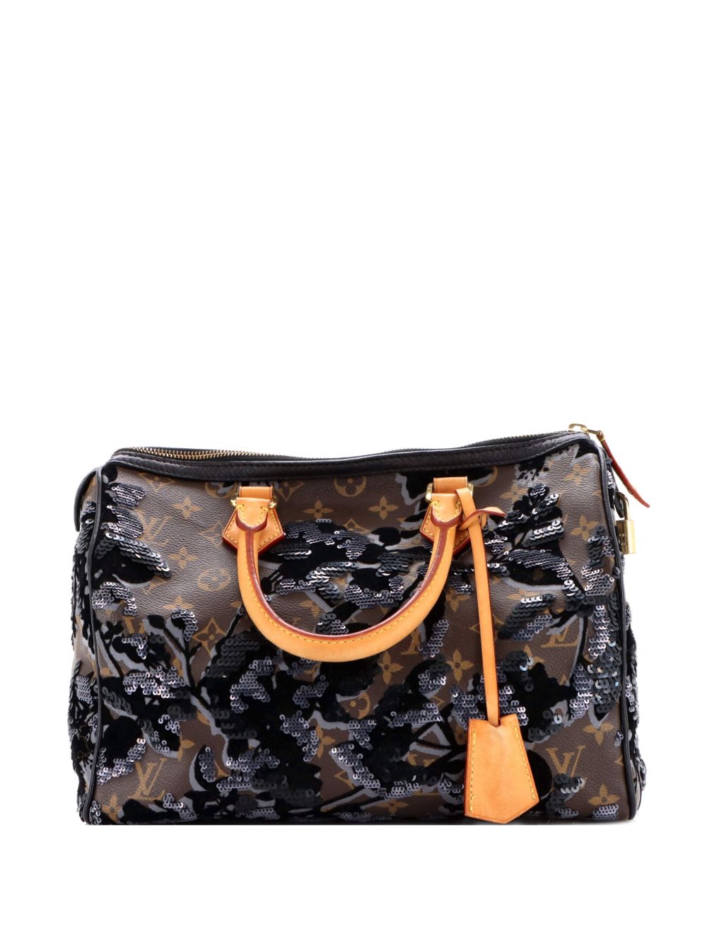 Speedy Handbag Fleur De Jais Monogram Canvas 30 satchel
