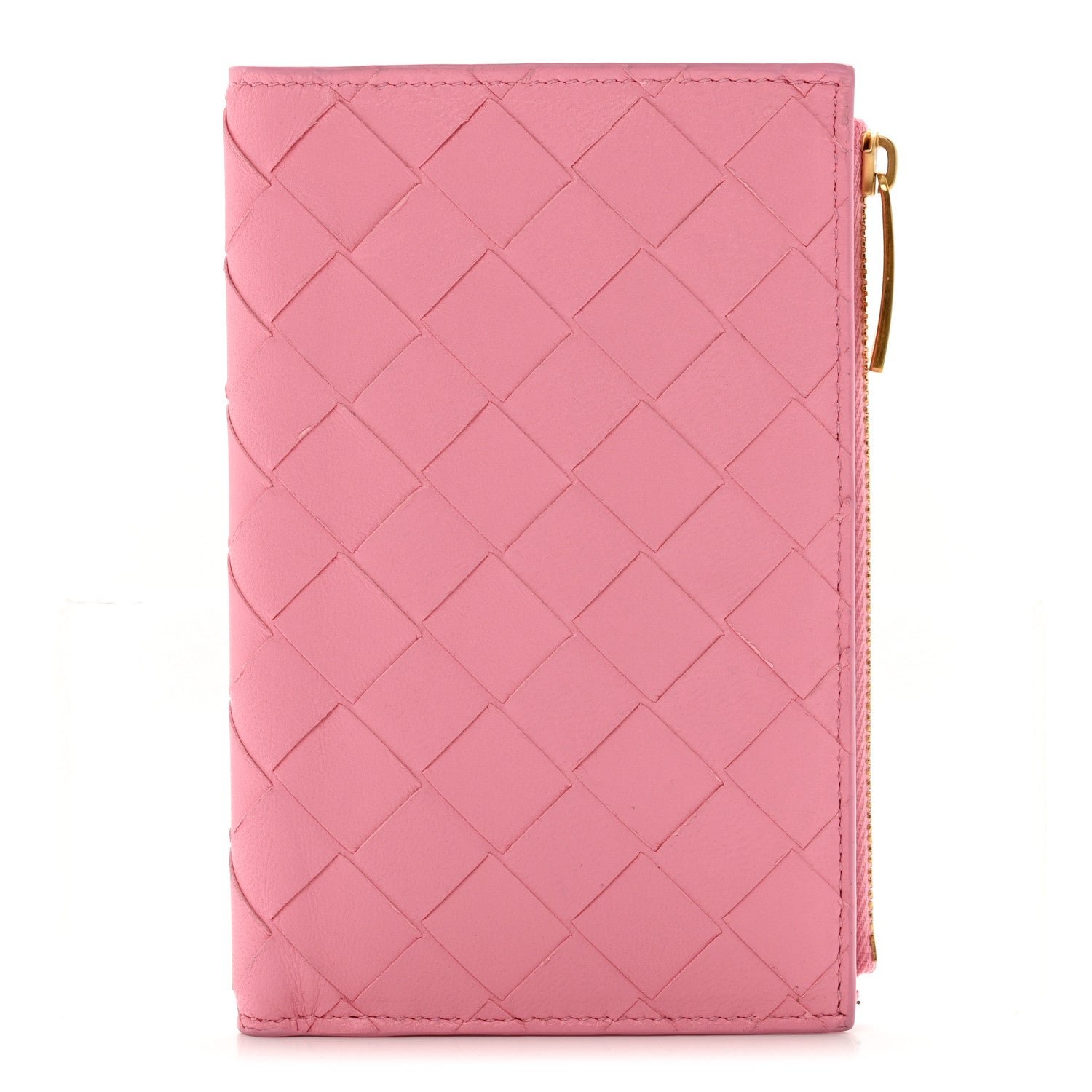 Bottega Veneta Nappa Intrecciato Cassette Bifold Zip Wallet Ribbon