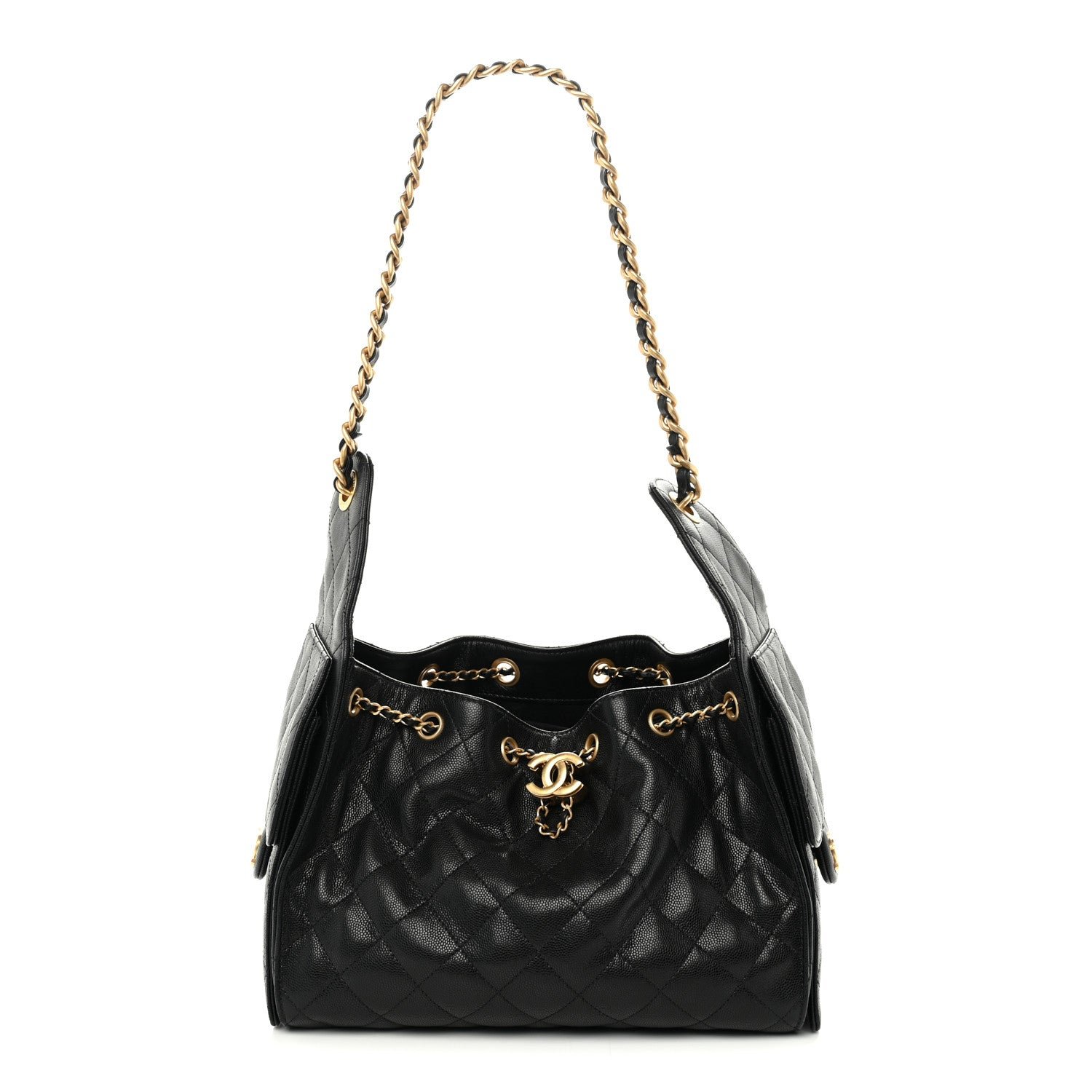 Chanel Caviar Quilted Small Chanel 25 Handbag Black