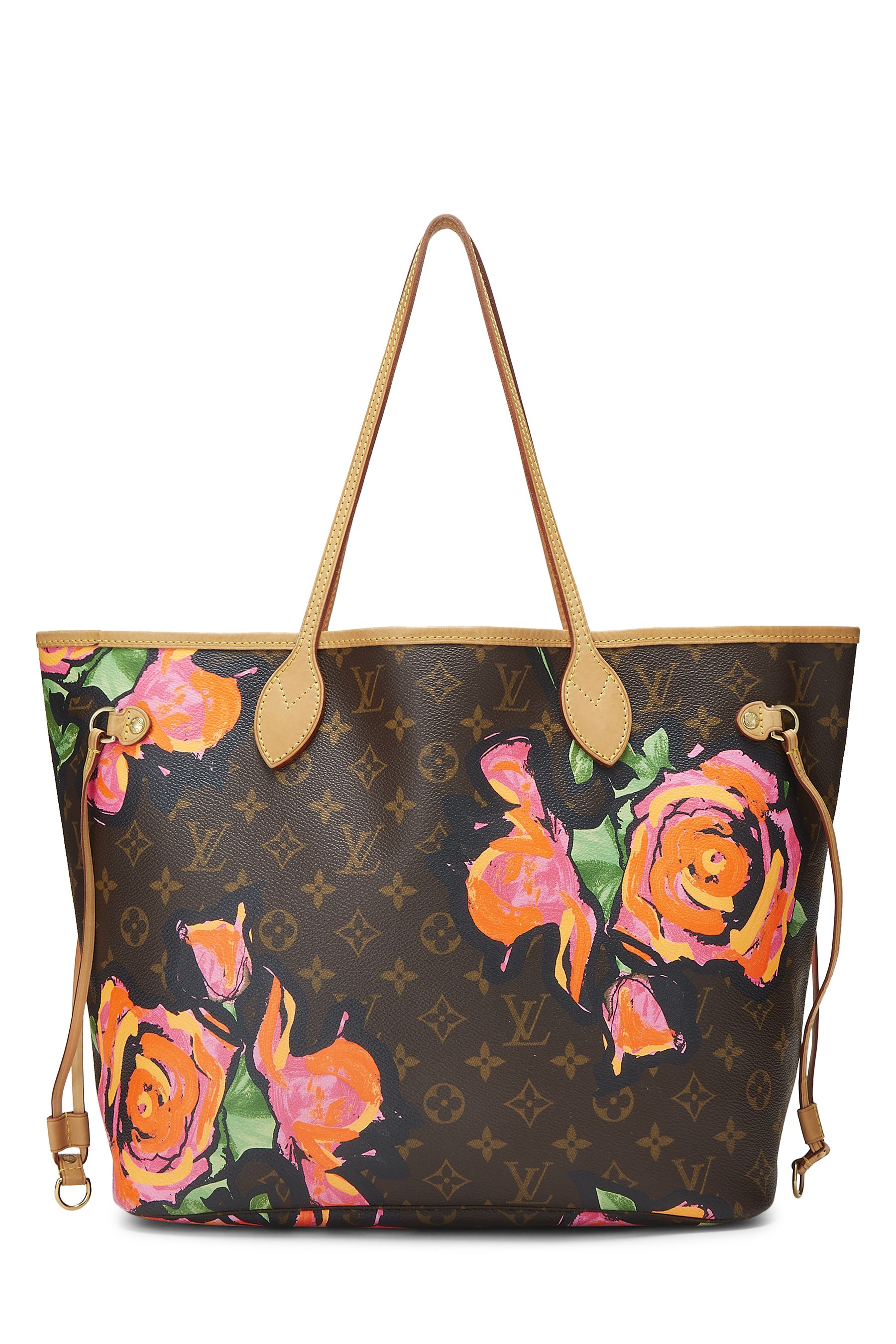 Stephen Sprouse x Louis Vuitton Monogram Canvas Roses Neverfull MM