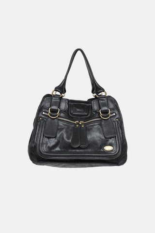 Leather Bay Tote Bag