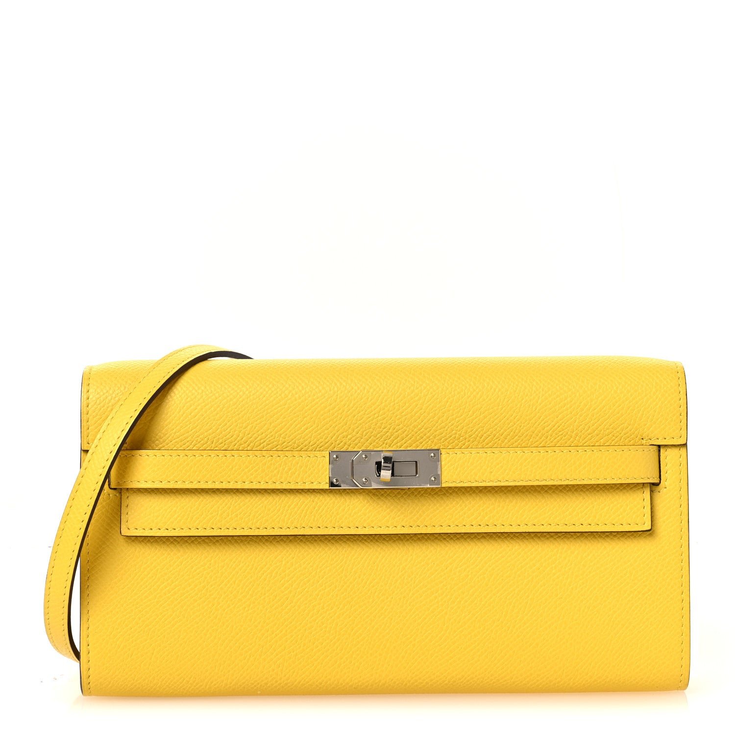 Hermes Epsom Kelly Wallet To Go Jaune De Naples