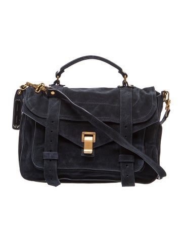 Suede Top Handle Bag