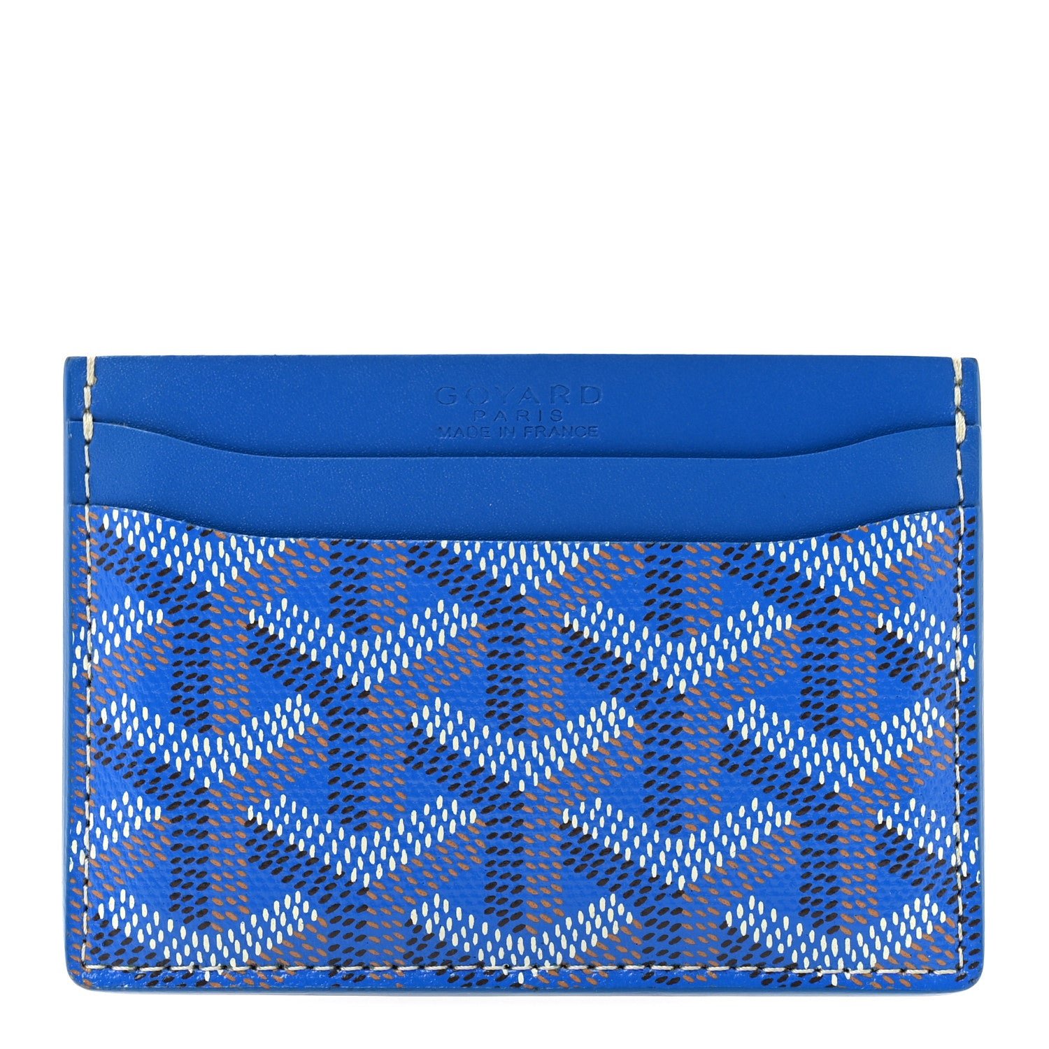 Goyard Goyardine Saint Sulpice Card Holder Sky Blue