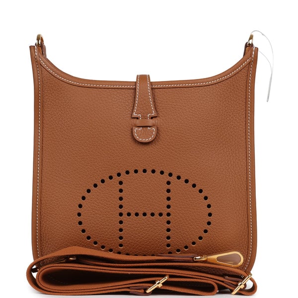 Hermes Evelyne 23 Gold Clemence Gold Hardware