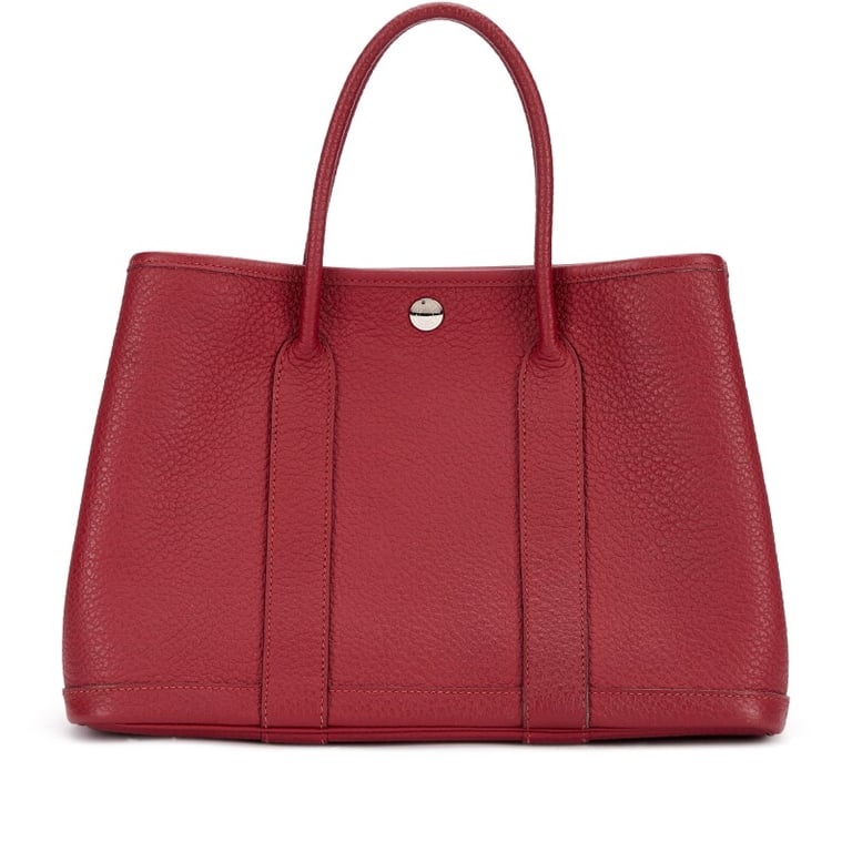 Hermes Rouge Garance Negonda Garden Party 30 TPM Palladium Hardware, 2018