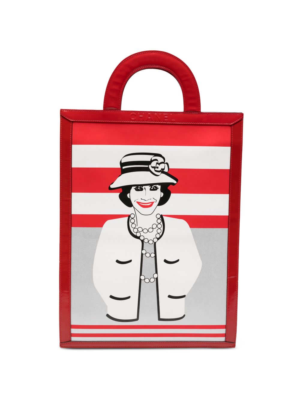 Mademoiselle leather tote bag