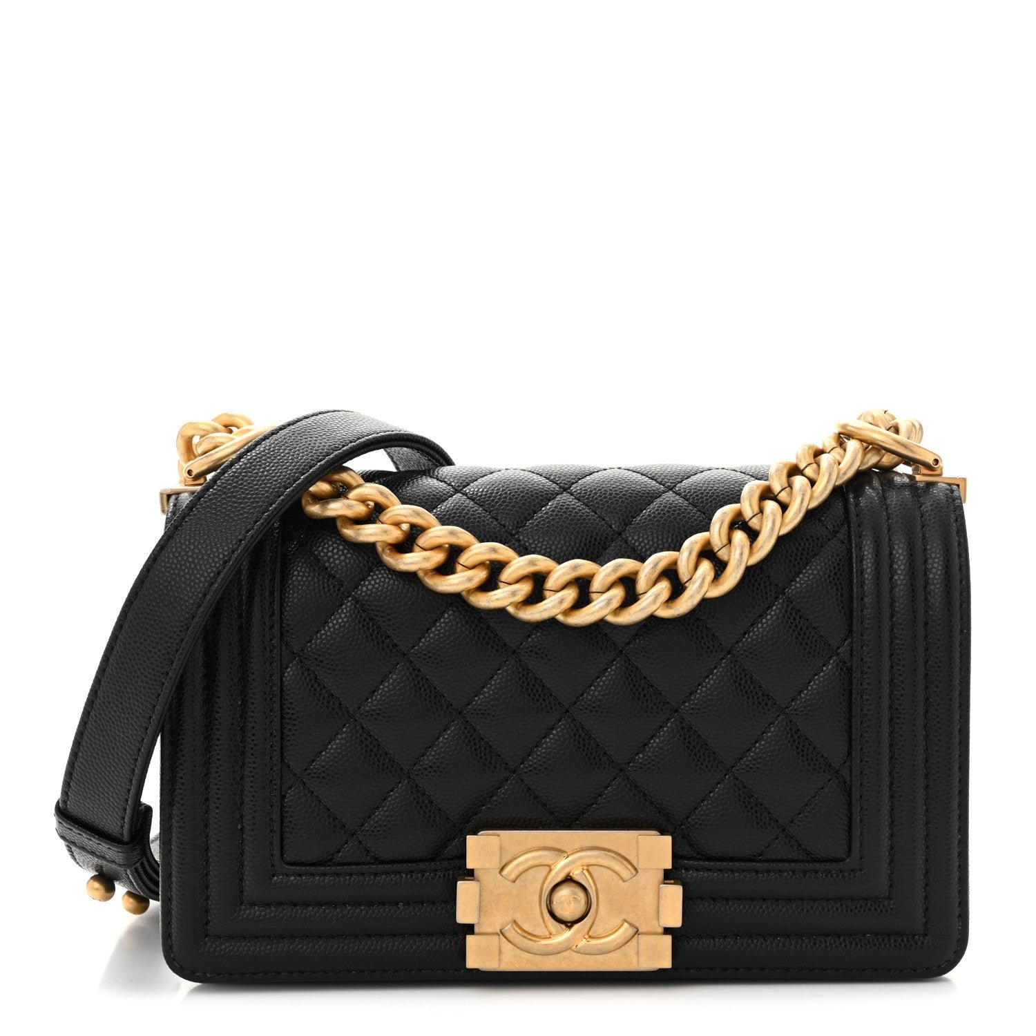 Chanel Caviar Quilted Small Boy Flap Black