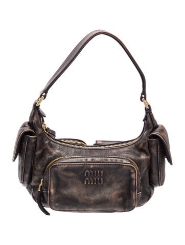 Leather Distressed Pocket Bag