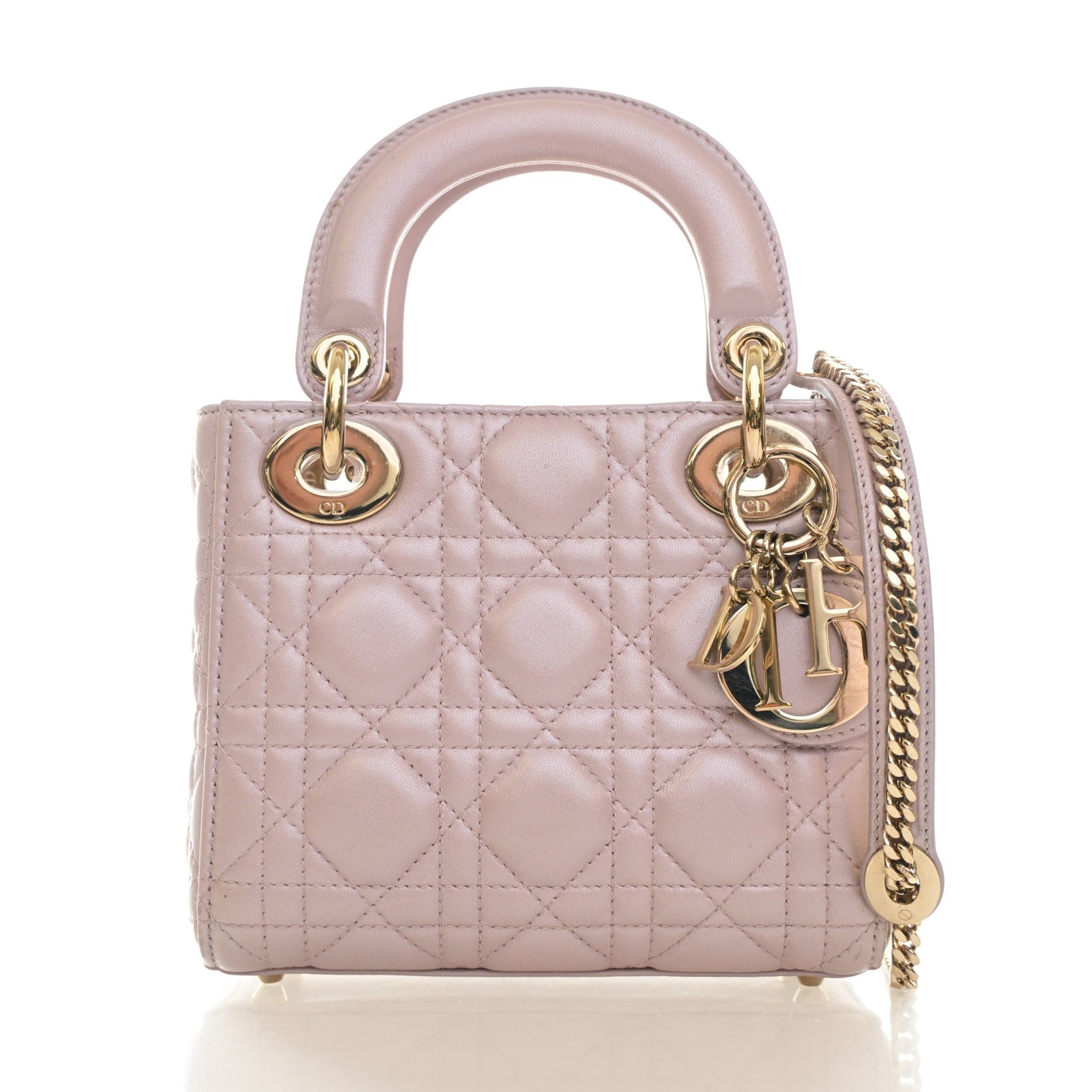 Christian Dior Mini Lambskin Lady Dior