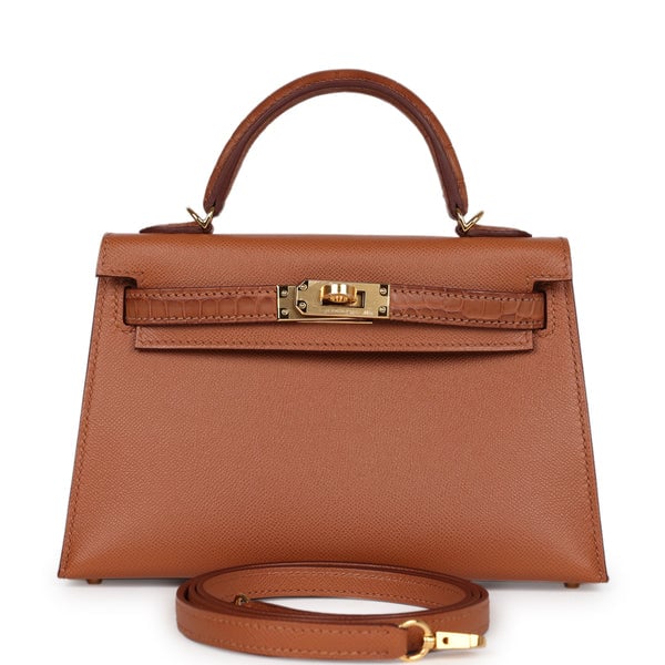 Hermes Hermes Kelly Sellier 20 Gold Madame and Matte Alligator Touch Gold Hardware