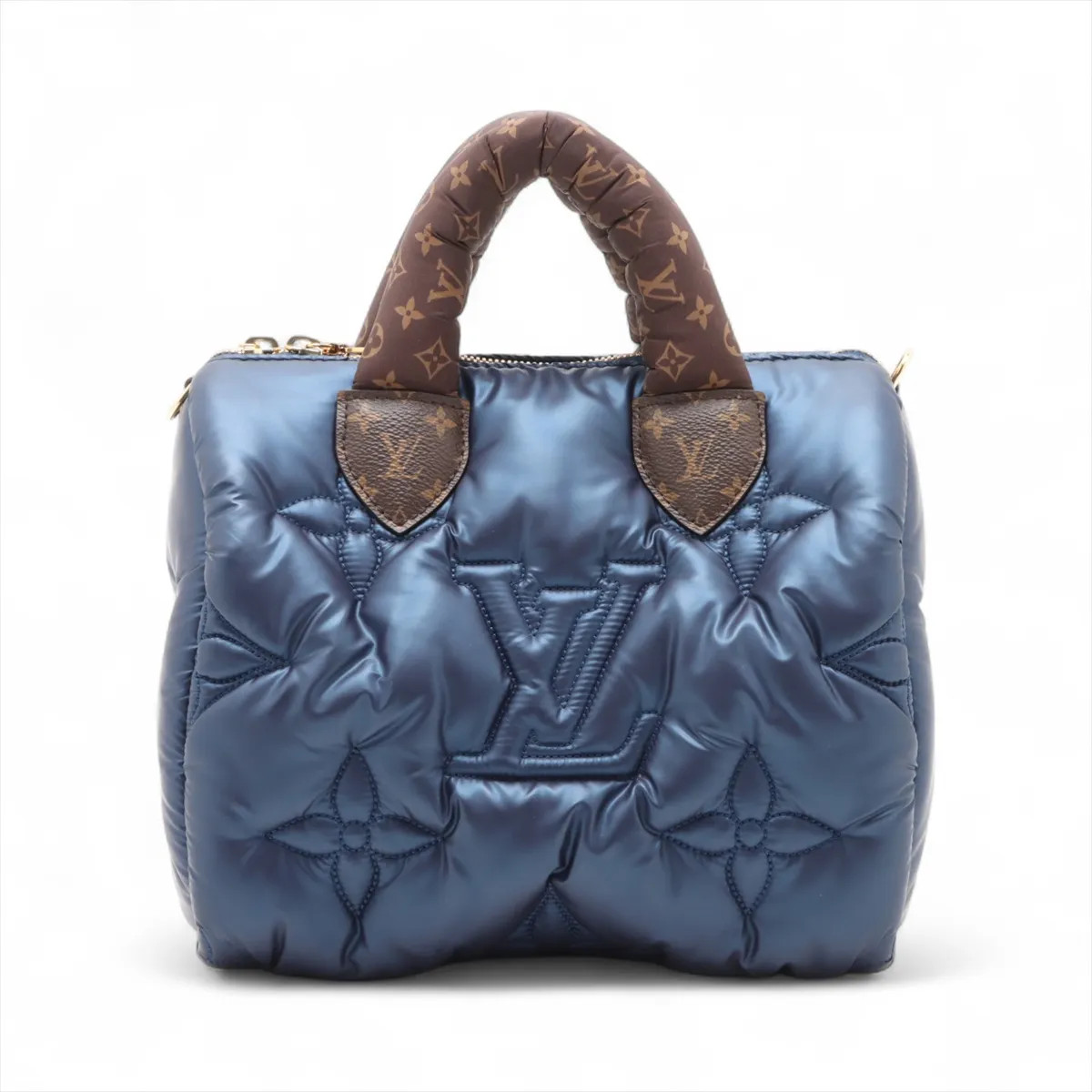 Louis Vuitton LV pillow Speedy Bandoulière 25 M21061 navy x brown There was an R