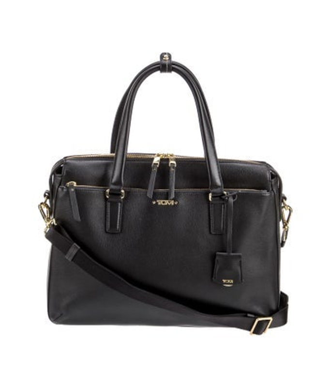Tumi Leather Top Handle Bag