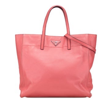 Leather Saffiano Soft Tote