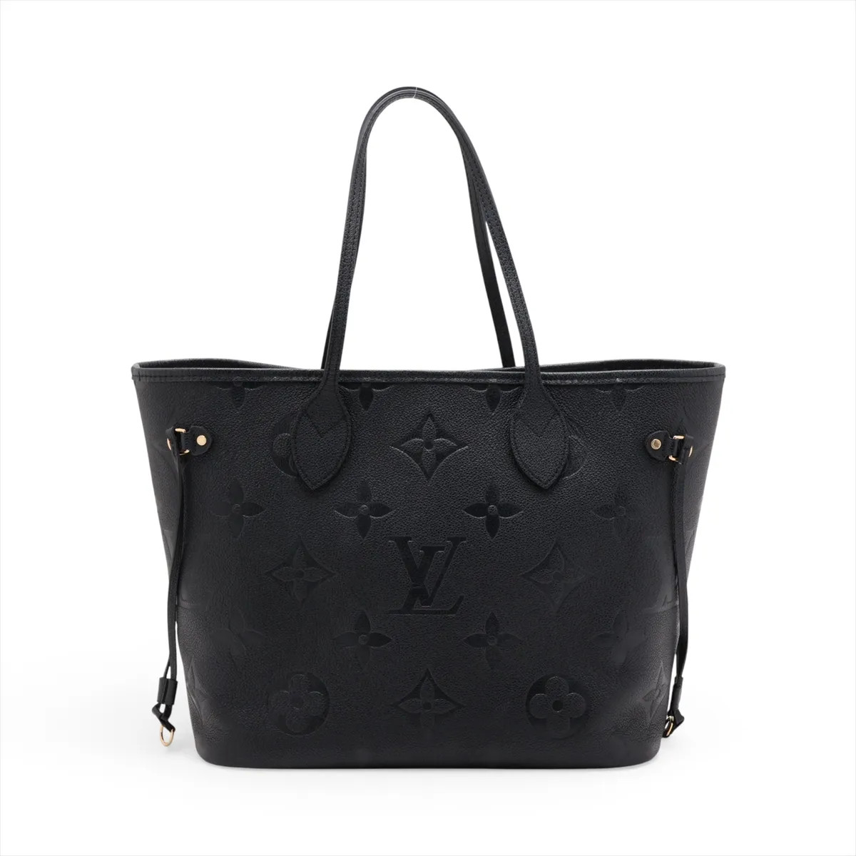 Louis Vuitton monogram empreinte Neverfull MM M45685 Black There was an RFID res