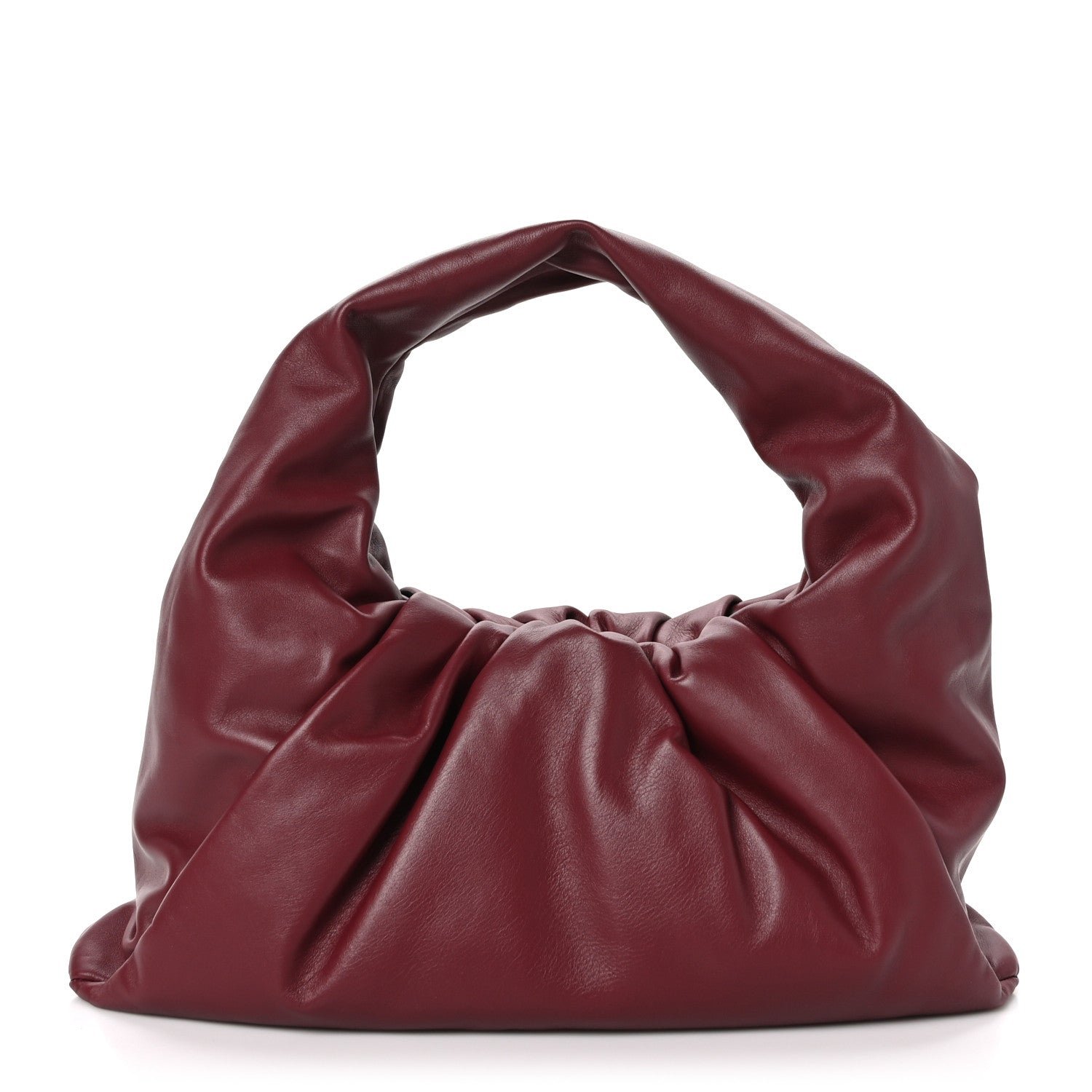 Bottega Veneta Smooth Butter Calfskin Small The Shoulder Pouch Dark Red