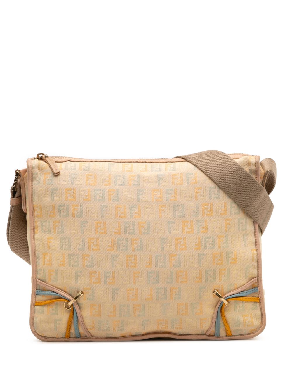 2000-2010 Zucchino Canvas F Charm crossbody bag