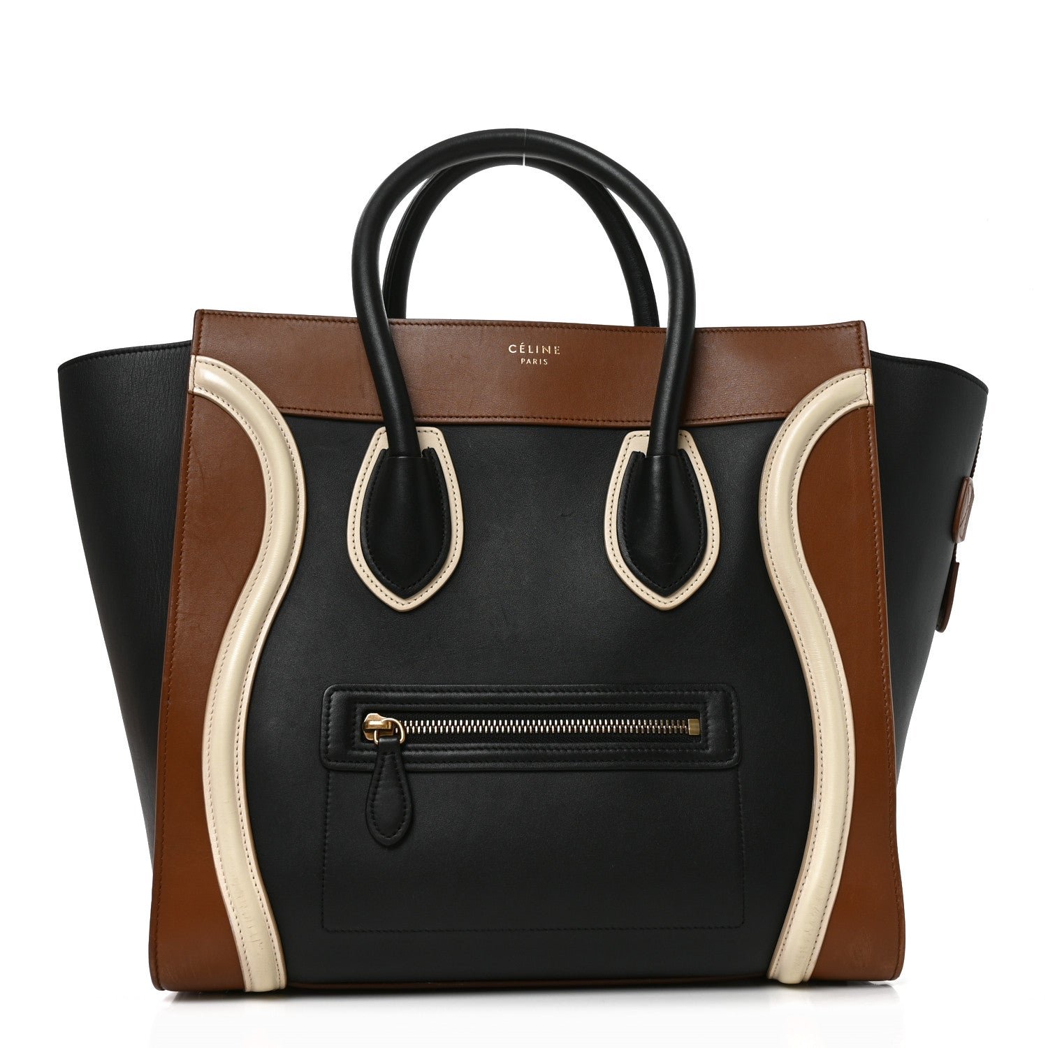 Celine Smooth Calfskin Mini Tri-Color Luggage Multicolor