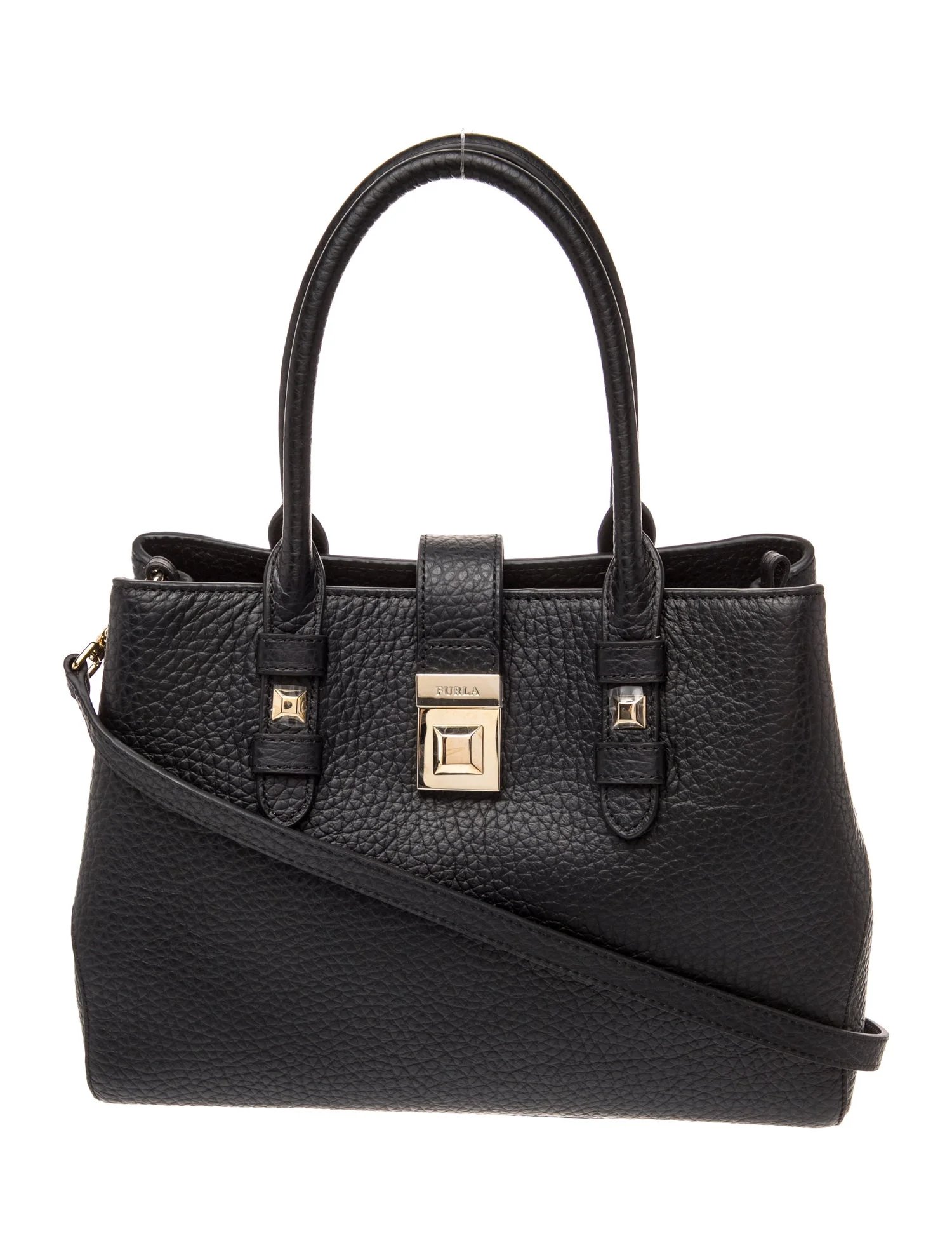 Leather Top Handle Bag