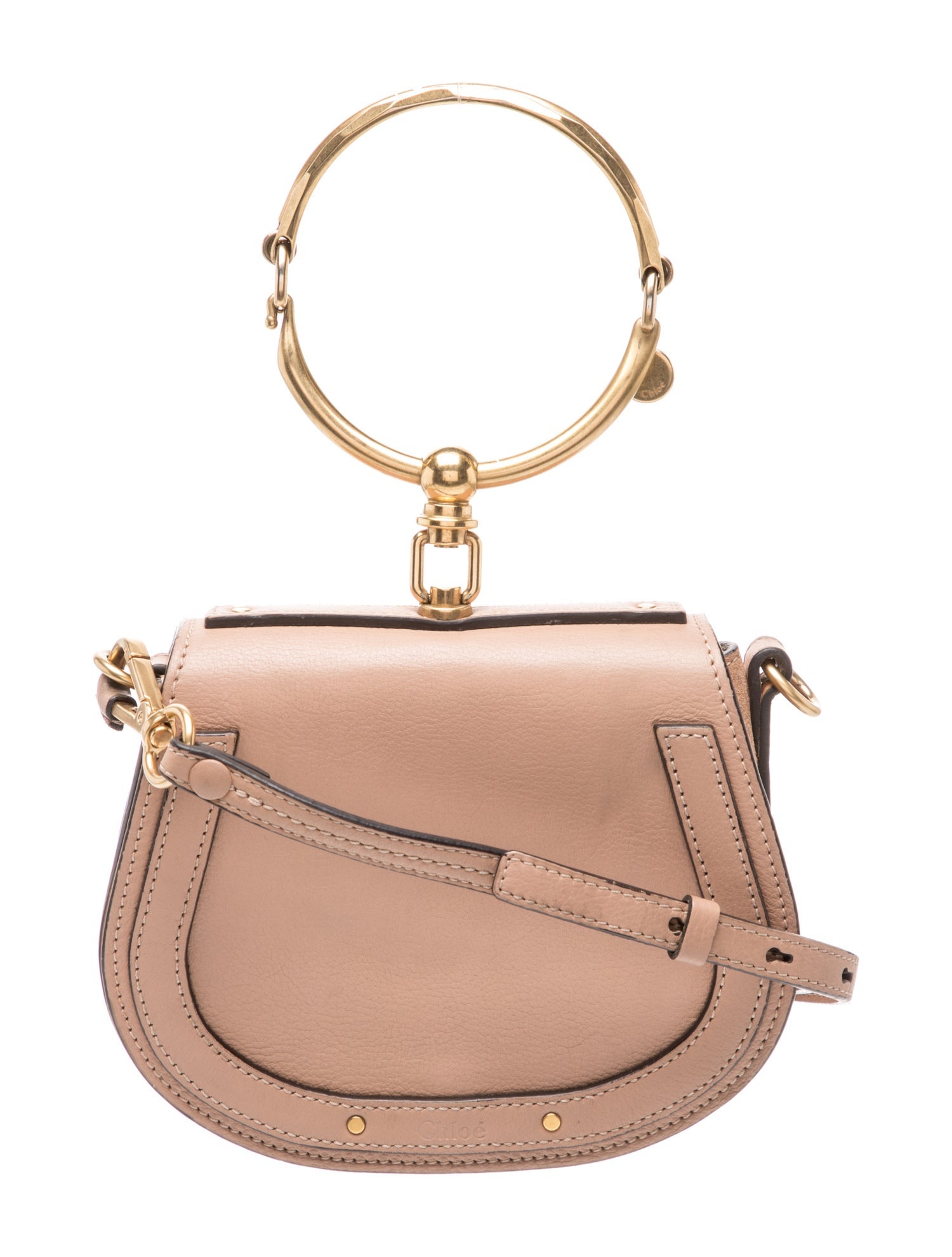 Leather Top Handle Bag Small