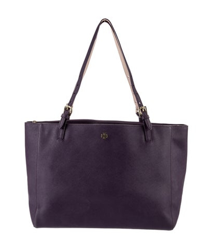 Tory Burch Burch Saffiano Leather Tote