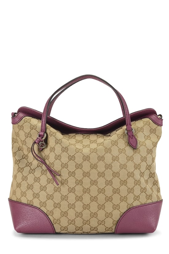 Gucci Pink Original GG Canvas Bree Handbag