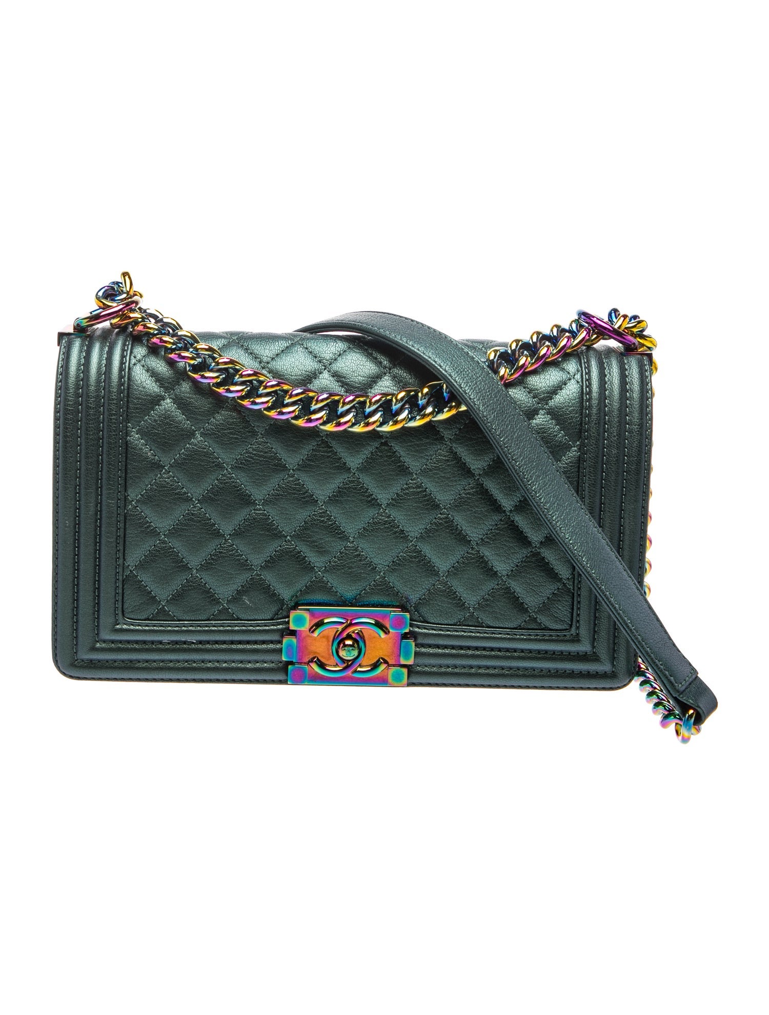 2016 Paris-Seoul Iridescent Medium Boy Bag