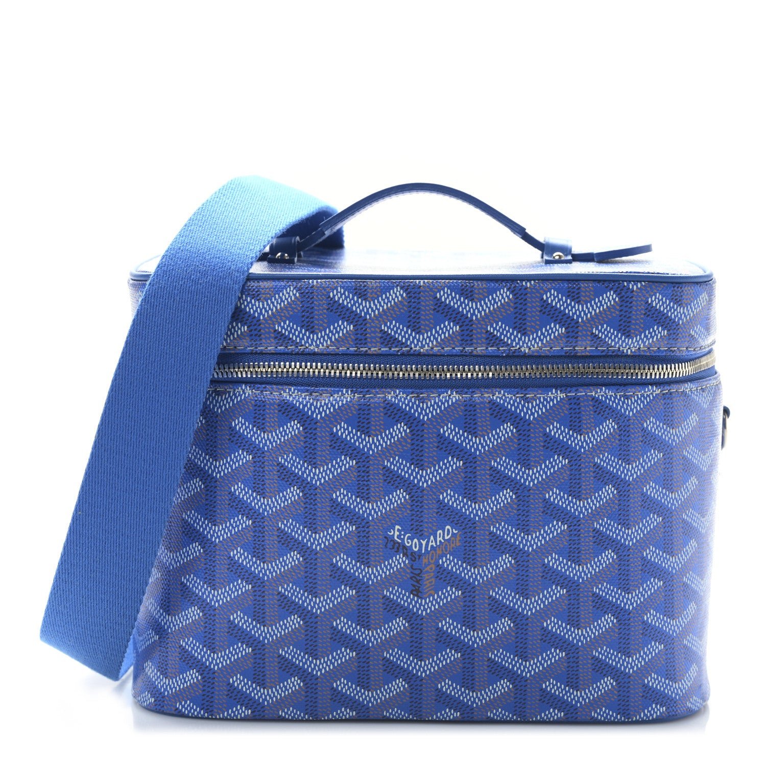 Goyard Goyardine Muse Vanity Case Sky Blue
