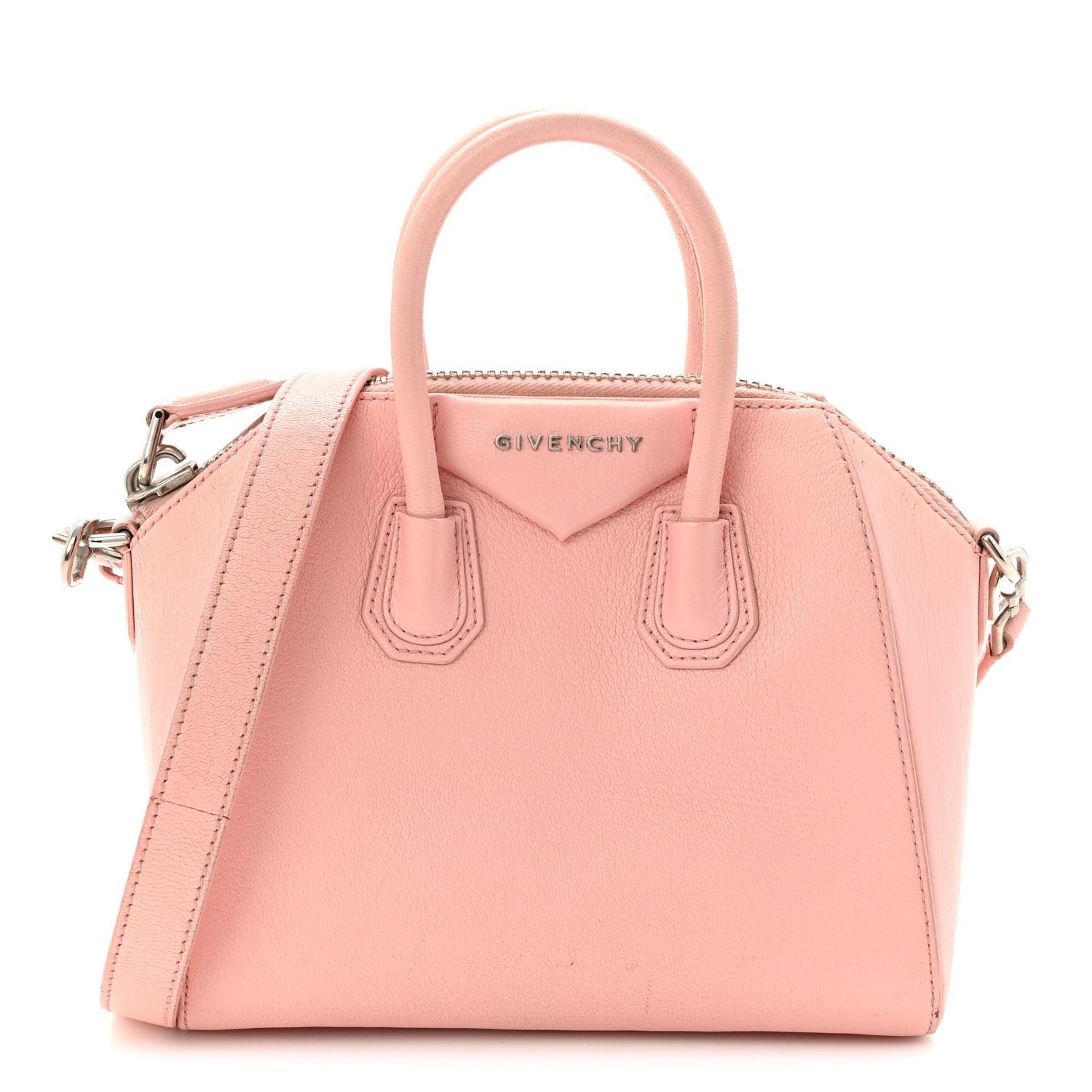 Givenchy Sugar Goatskin Mini Antigona Bright Pink