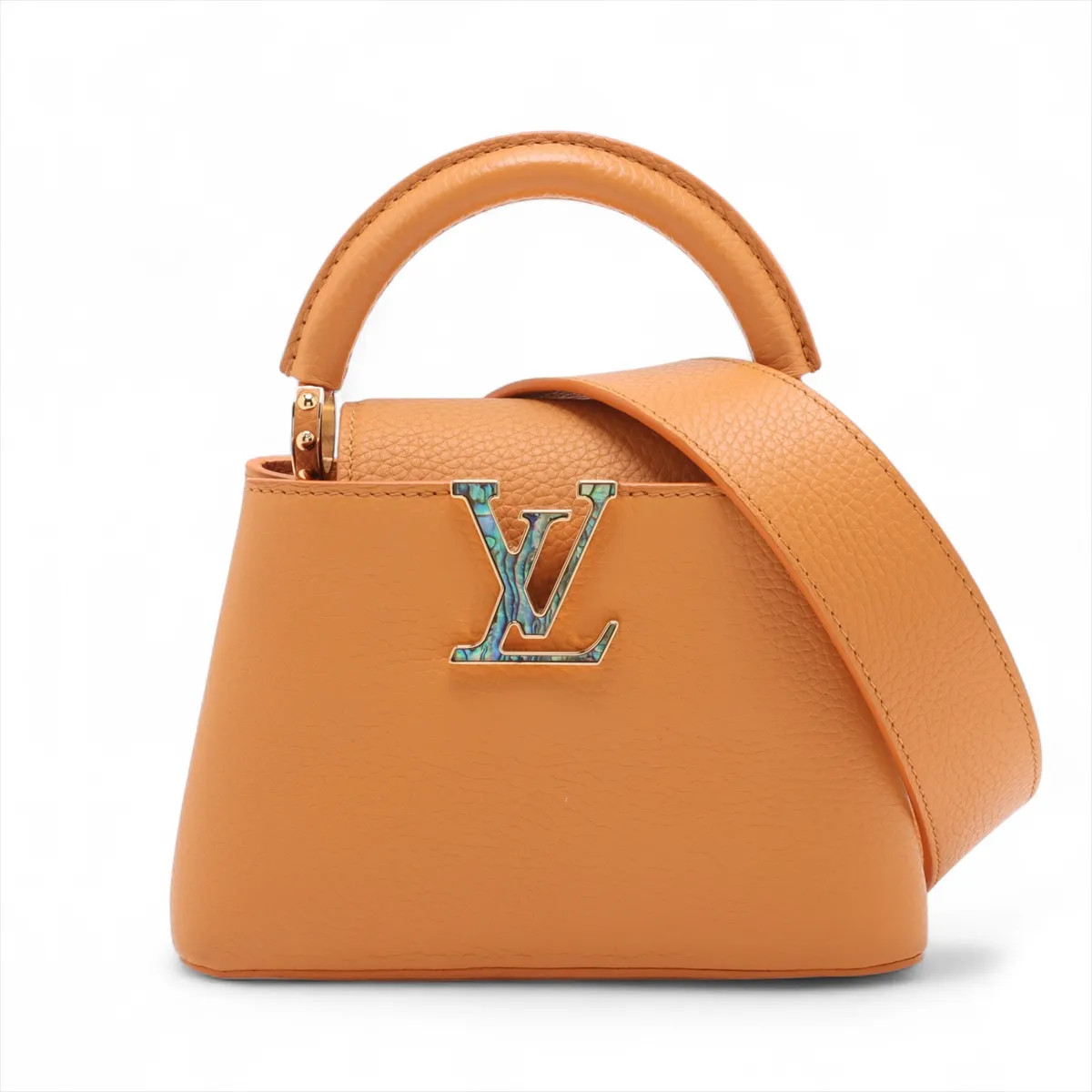 Louis Vuitton Taurillon CapucinesMINI - Orange There was an RFID response