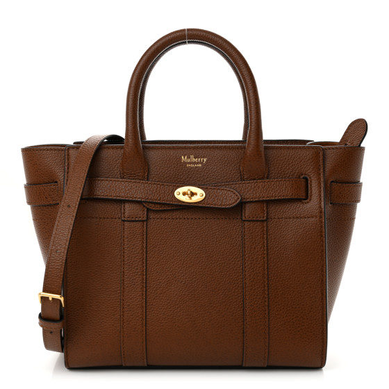 Mulberry Small Classic Grain Mini Zipped Bayswater Oak