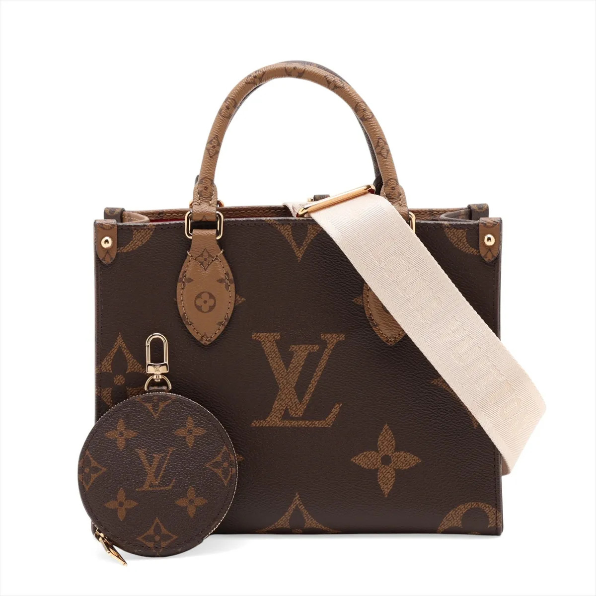 Louis Vuitton Monogram Giant Reverse On the Go PM M46373 Brown There was an RFID