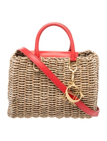 Raffia Top Handle Bag